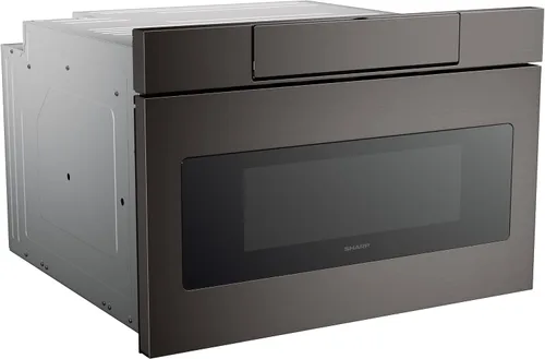 Vista 15 de SHARP SMD2470AH Horno de microondas con cajón, 24 pulgadas, 1.2 pies cúbicos, 950 vatios, panel de control oculto con pantalla LCD digital, acero