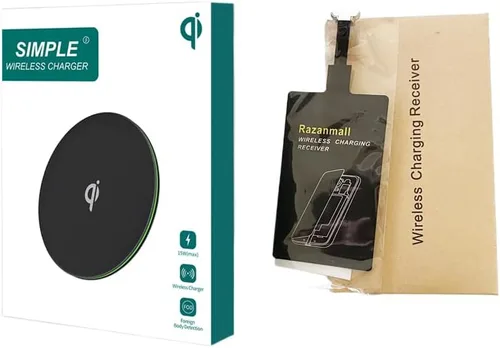 Vista 5 de 8W externo tipo C receptor de carga inalámbrico para Samsung Galaxy A54 A34 A24 A14 5G teléfono con cargador PAD