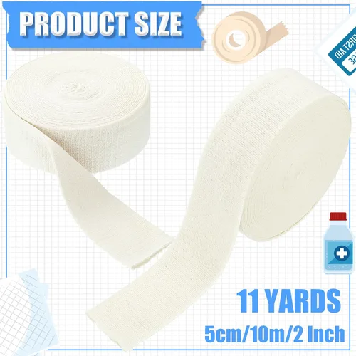 Vista 3 de Tondiamo Rollo de Gasa Tubular de Algodón, Calcetín Tubular para Brazo, Calcetín Elástico para Pierna, Tubo de Compresión, Vendaje de Manga Tubular