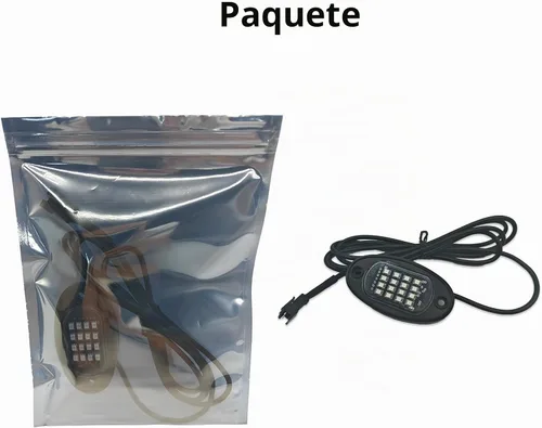 Vista 2 de 1 Cápsula de Repuesto para Cápsula Dañada para Luces de Roca LED RGB Segmentadas de 12v Luz Inferior Multicolor Impermeable de Neón para Jeep