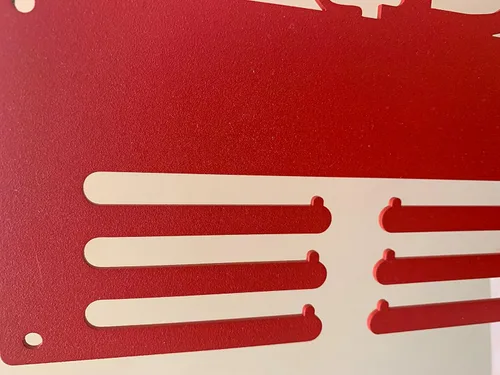 Vista 7 de Soporte personalizado para medallas de gimnasia, nombre personalizado, colgador de medallas de metal deportivo para pared, marco de exhibición