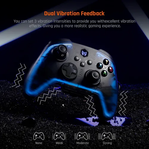 Vista 4 de BIGBIG WON Wireless Switch Controllers, Bluetooth Wired PC Game Controller for Nintendo Switch, PC Windows, Android, IOS, Rainbow 2 Pro Controller