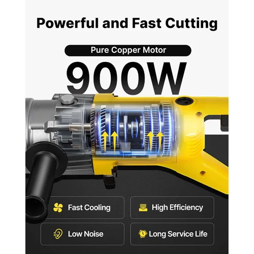 Vista 3 de Happybuy Cortador de barras de refuerzo hidráulico eléctrico 900W RC-16 110V - Portátil, corta barras de refuerzo de 0.157-0.630 in en 3 segundos