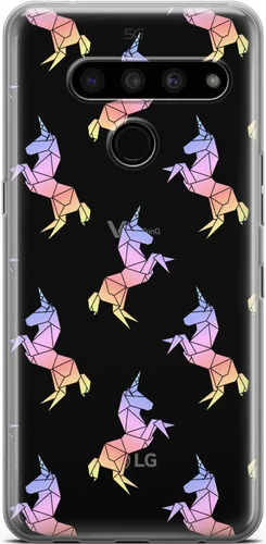 Vista 7 de Mertak Funda transparente para teléfono compatible con LG Stylo 6 5 4 K61 K51S K41S K30 K20 Q70 Q60 cubierta de silicona acuarela diseño colorido