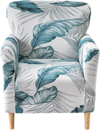 Vista 35 de CRFATOP - Funda elástica para sillón de mediados de siglo moderno de 1 pieza, fundas de silla de acento de jacquard con brazos, fundas de silla
