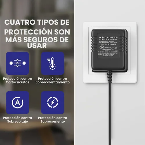 Vista 5 de Adaptador de corriente de 18 V para timbre de video para timbre de video Ring y timbre de video Ring 2 y timbre de video Ring Pro, cargador continuo
