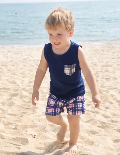 Vista 5 de Danna Belle Conjunto de ropa de verano de algodón para bebés y niños