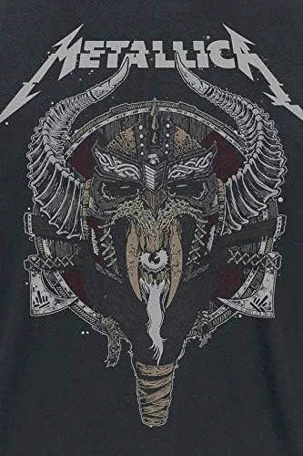 Vista 3 de Metallica Men's Viking Slim Fit T-Shirt Black