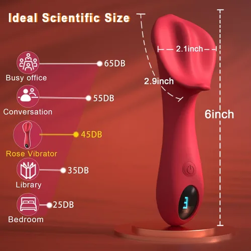 Vista 7 de Varita vibradora para mujer, juguetes sexuales 3 en 1, vibrador de clítoris, vagina y labio, estimulador de clítoris LCD, 9 vibraciones, bala