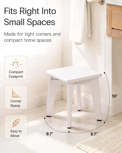 Vista 9 de StrongTek Taburete de Paso de Bambú Resistente con Pies Antideslizantes, Montaje Fácil, Capacidad de 350 LBS, Ideal para Niños y Adultos, Perfecto