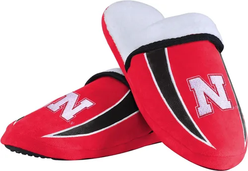 Vista 16 de FOCO mens NCAA College Team Logo Sherpa Moccasin Slippers