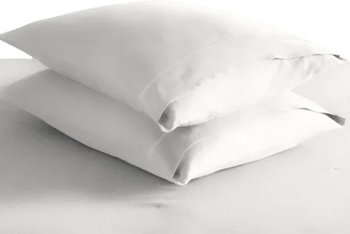 Vista 101 de Juego de 2 fundas de almohada de 100 % algodón puro, tamaño King, color plateado, lujosas fundas de almohada de algodón de fibra larga de 400 hilos