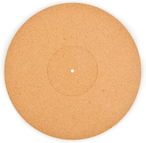 Vista 9 de PRO SPIN - Tapete giratorio de corcho para tocadiscos de vinilo LP (0.118 pulgadas) Tapete para tocadiscos con soporte de sonido acústico de alta