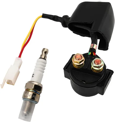 Vista 7 de Caja CDI de 5 pines/Bobina de encendido/regulador de voltaje/relé solenoide/A7TC Kit de bujías para ATV chino Dirt Bike y Go Kart Apollo Taotao