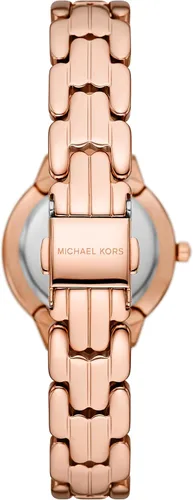 Vista 3 de Michael Kors Allie Reloj de tres manos de acero inoxidable con Glitz Topring