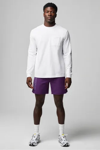 Vista 48 de Fabletics The One - Pantalón corto para hombre (forro), entrenamiento, natación, ligero, de secado rápido, bolsillo con cremallera, tejido elástico
