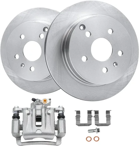 Vista 16 de Detroit Axle - Kit de freno delantero para Mazda 3 2004-2013, Mazda 5 2006-2015, 2010-2013 3 Sport, 2011 2012 Rotores de frenos y pastillas de freno