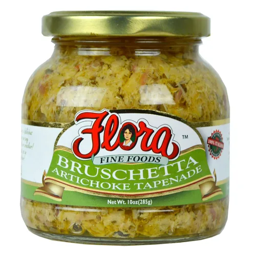 Vista 3 de Bruschetta de tapenade de aceitunas de flora - Crema de aceitunas mediterráneas - Tarro de 10 onzas