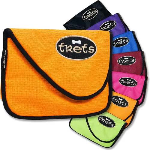 Vista 6 de Woofhoof Bolsa de golosinas para perros, bolsa negra para golosinas de entrenamiento – Soporte de clip para golosinas para perros, diseño innovador