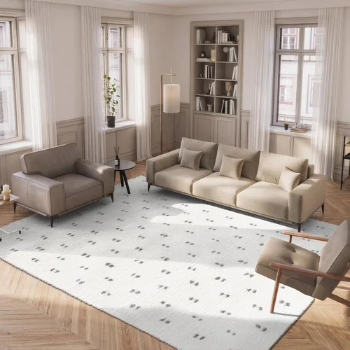 Vista 9 de SAFAVIEH Berber Shag Collection - Alfombra para pasillo, 2 pies 2 pulgadas x 9 pies, diseño de puntos, no desprende pelusa y de fácil cuidado, 1.2