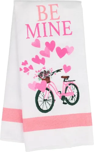 Vista 2 de Juego de 2 toallas de cocina y baño con temática navideña (Día de San Valentín - Be Mine)
