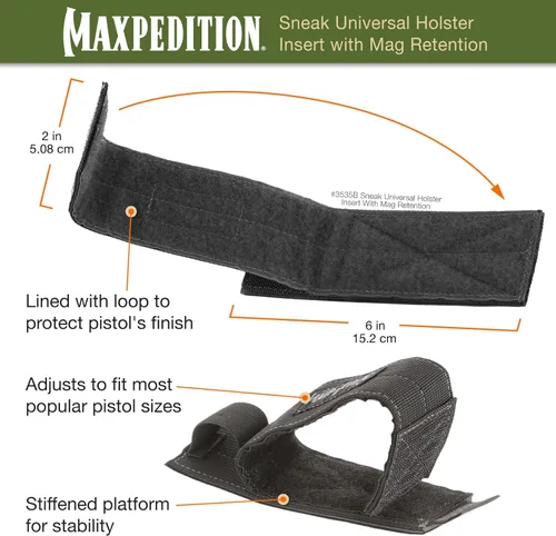 Vista 5 de Inserto para funda universal Maxpedition Gear Sneak con retención Mag.