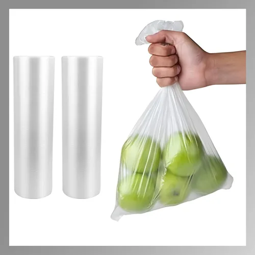 Vista 11 de Plástico transparente de 10 x 15 pulgadas – 350 bolsas para productos, reutilizables, lavables, frescuras, desechables, rollo continuo, fácil