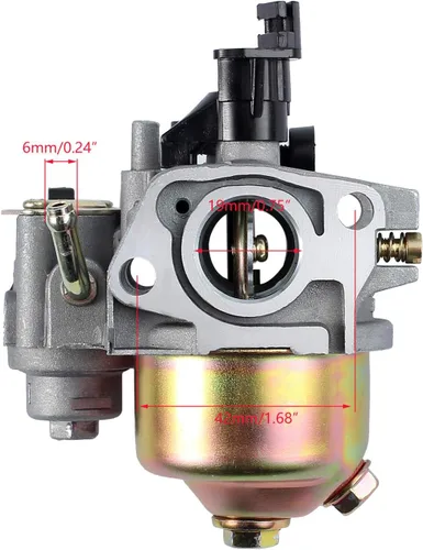 Vista 3 de Carburador Gx160 para Honda GX120 GX160 GX200 5.5HP 6.5 HP motor pequeño, reemplaza # 16100-ZH8-W61, incluye carcasa del filtro de aire con conjunto