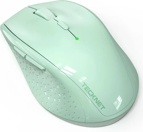 Vista 16 de TECKNET Mouse inalámbrico, mouse USB de 2.4 G con 6 niveles ajustables 3200 DPI, batería de 30 meses, empuñaduras ergonómicas, 6 botones portátiles
