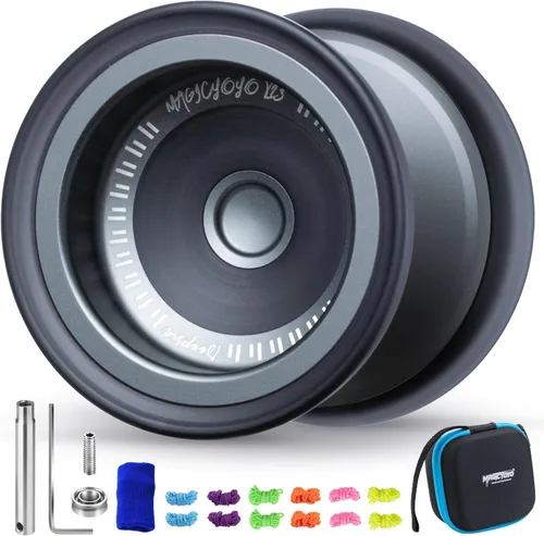 Vista 10 de MAGICYOYO Yoyo Sensible para Niños de 8 a 12 años, Paquete de 2 Yoyos, Truco Profesional de Girar con Dedo para Avanzados, Yoyo de Metal de Doble