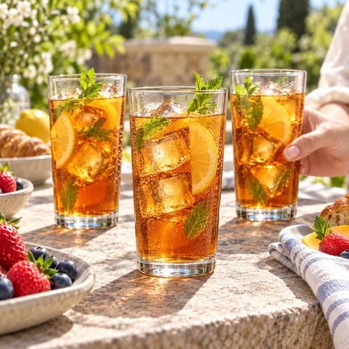Vista 7 de Home Essentials - Juego de vasos para beber, 10 vasos de vidrio Highball, 16 onzas, vasos de agua básicos, cerveza, jugo, cócteles, vino, té helado