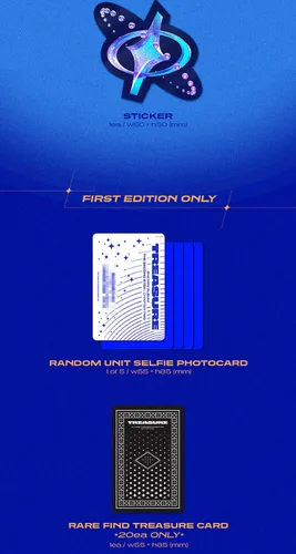 Vista 7 de ( PHOTO BOOK Ver. ) TREASURE THE SECOND STEP : CHAPTER TWO 2nd Mini Album ( LIGHT GREEN + DEEP BLUE - 2 Ver Full Set )+1ea Folded Poster(First Press