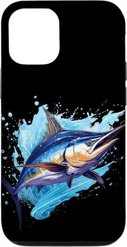 Vista 27 de Funda para iPhone 12 Pro Max con peces marinos para amantes de los pescadores y Marlin