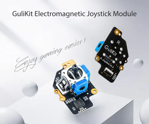 Vista 6 de GuliKit (no drift) Type A Electromagnetic Joystick Module, for Steam Deck Type A Stick (with Tools), Thumbstick Repair Parts, Hall Effect Sensor