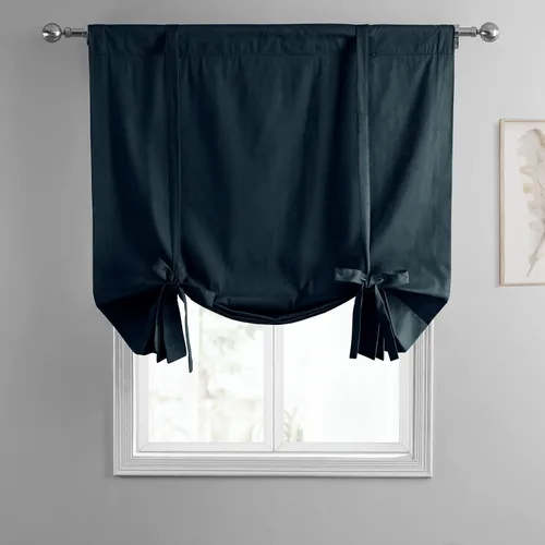 Vista 3 de HPD Half Price Drapes Cortinas enrollables de algodón liso para oscurecer la habitación, cortinas enrollables para sala de estar, cocina, 46 x 63