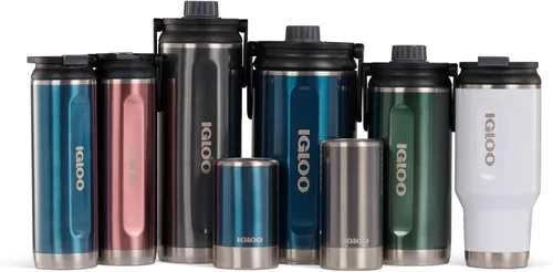 Vista 7 de Igloo Flip 'n' Sip Tumbler Stainless Steel Water Bottle
