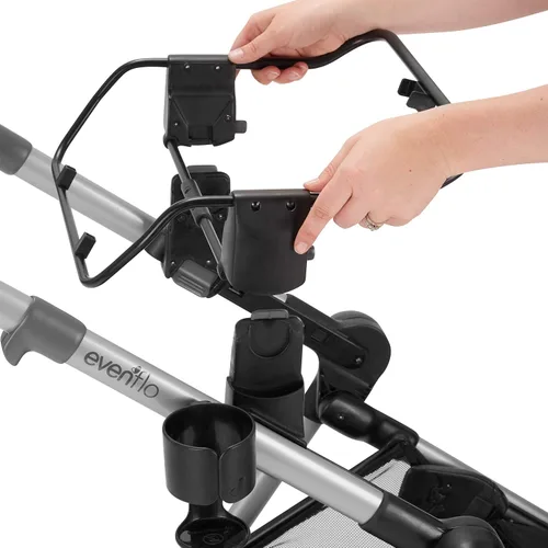 Vista 4 de Evenflo Adaptador Pivot Xpand exclusivo para asientos de automóvil infantiles Perego, Graco, Chicago y Peg, 15 x 15 x 5 pulgadas (paquete de 1)