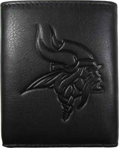 Vista 13 de Siskiyou Sports NFL unisex Embossed Leather Tri-fold Wallet