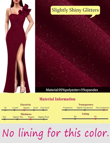 Vista 7 de VFSHOW Vestido largo con volantes y tirantes para mujer, fruncido, formal, para graduación, boda, cuello en V, elegante, dividido, cóctel, noche