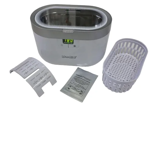 Vista 2 de iSonic F3900 Limpiador ultrasónico para dentadura/alineador/retenedor para todos los aparatos de apnea, dentales y del sueño.