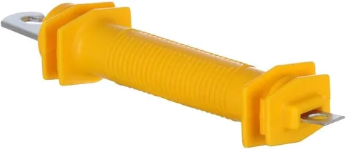 Vista 5 de 5PCS Cerca Eléctrica Sintética Rubbergate Goma Puerta Manija, Gancho De Acero Estampado Pesado, Amarillo Heavy Stamped Steel Hook · Secure