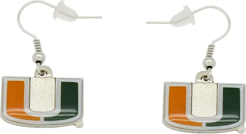 Vista 27 de aminco NCAA Pendientes colgantes con logo de la NCAA para adultos unisex