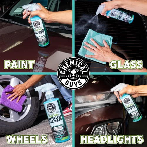 Vista 4 de Chemical Guys Swift Wipe - Aerosol rociable para lavado de autos sin agua, pulveriza y limpia para limpiar y dar brillo de forma segura a
