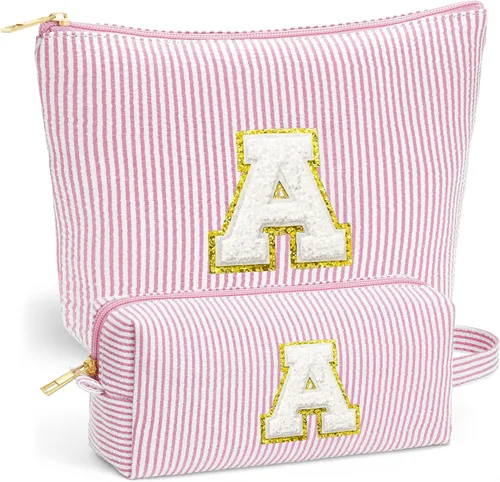 Vista 17 de Set de Bolsos de Maquillaje de Viaje - Bolso Inicial de Aseo de Viaje, Bolso de Cosméticos Portátil Bolso de Maquillaje de Viaje con Artículos Azul