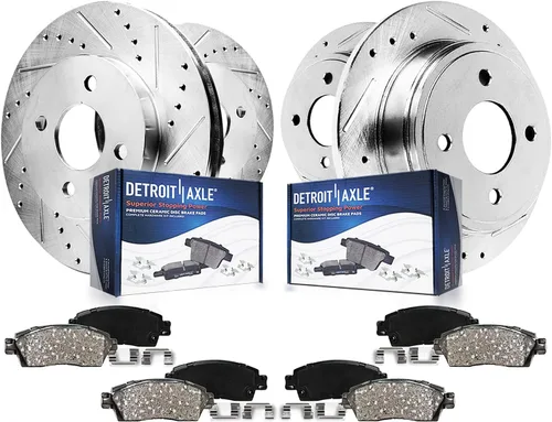 Vista 36 de Detroit Axle - Pastillas de freno para Dodge Ram 2500 3500 2003-2008, Ram 4000 2005-2008, 2004 2006 2007 Pastillas de freno de cerámica delanteras