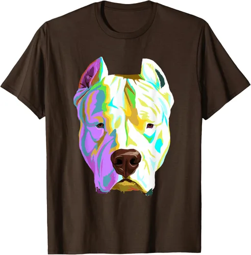 Vista 59 de Colorida camiseta Dogo Argentino, Negro, S