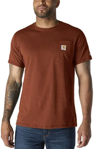 Vista 37 de Carhartt Force - Camiseta de manga corta, con bolsillo, de ajuste holgado y peso medio para hombre Malt