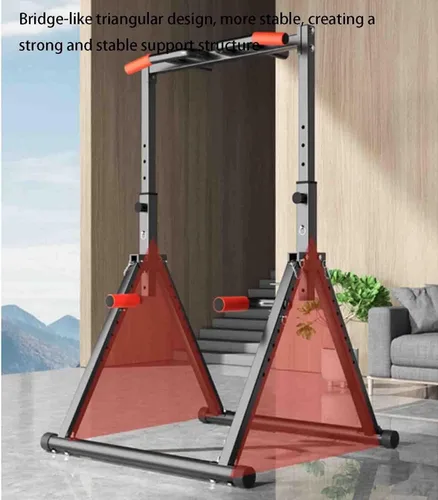 Vista 2 de Barra horizontal plegable multifuncional interior hogar hogar tubo de acero telescópico pull-up dispositivo