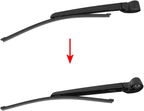 Vista 2 de X AUTOHAUX Juego de brazos de limpiaparabrisas trasero de 13.780 in 14 pulgadas para Audi A3 2013 2014 2015 2016 2017