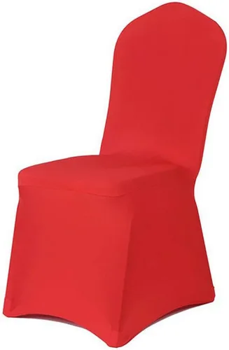 Vista 10 de Funda para silla de color sólido, funda elástica de elastano, para banquete de boda, fiesta, banquete, hotel, comedor, color blanco